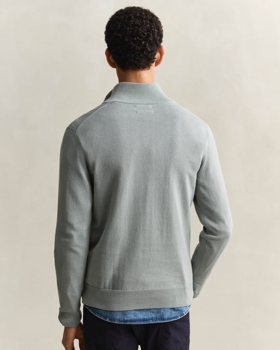 10 Classic Half Zip Jumper in Grey - Image 2