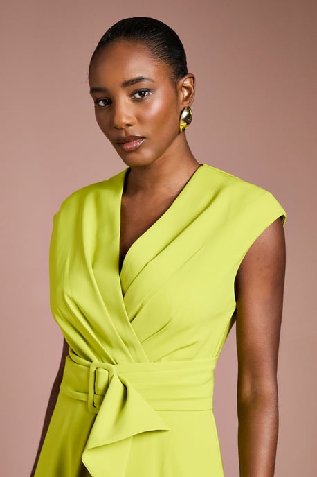 Belted Crepe Dress - Image 4