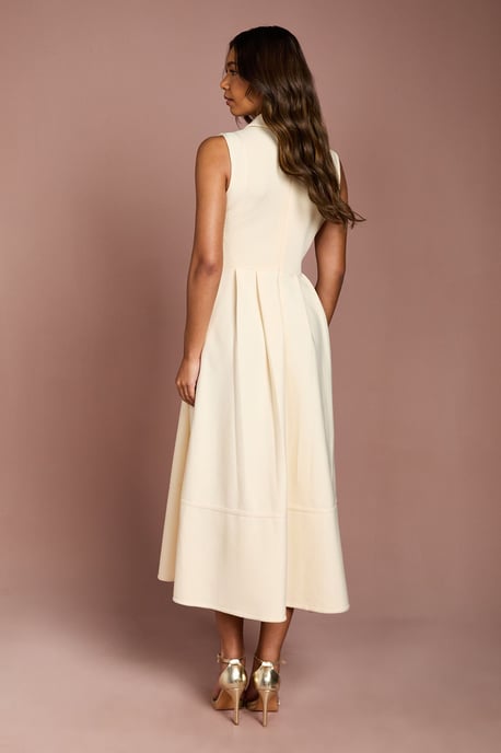 Bandage Knit Shirt Midi Dress - Image 3