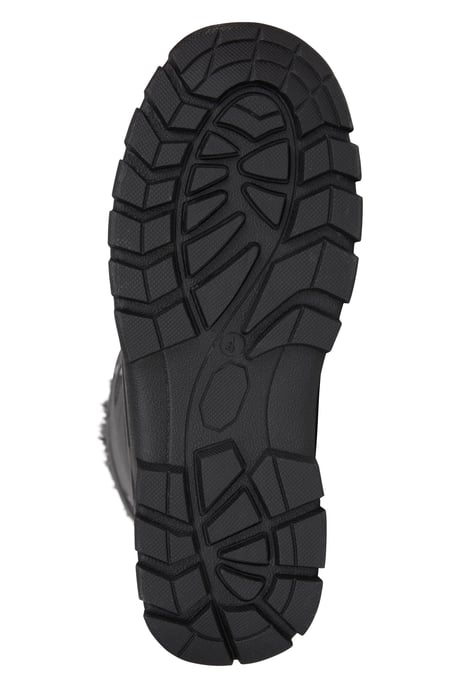 'Whistler' Kids Snow Boots with Deep Lugs Sherpa Lined Snow Proof Shoes Black - Image 5