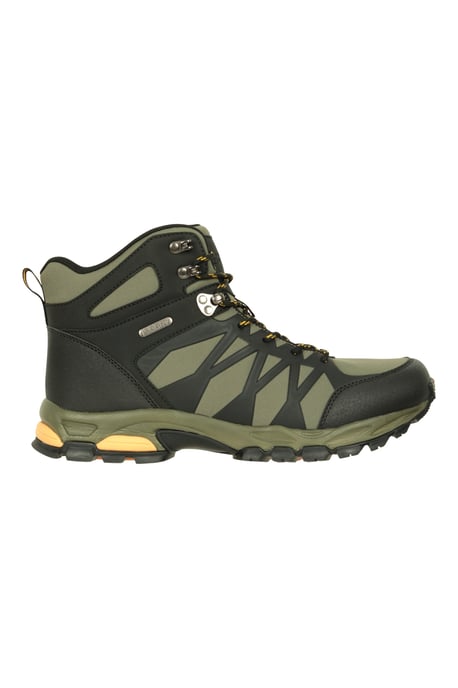 'Trekker II' Men's Softshell Boots with Heel & Toe Bumpers Waterproof Hiking Shoes Khaki - Image 3