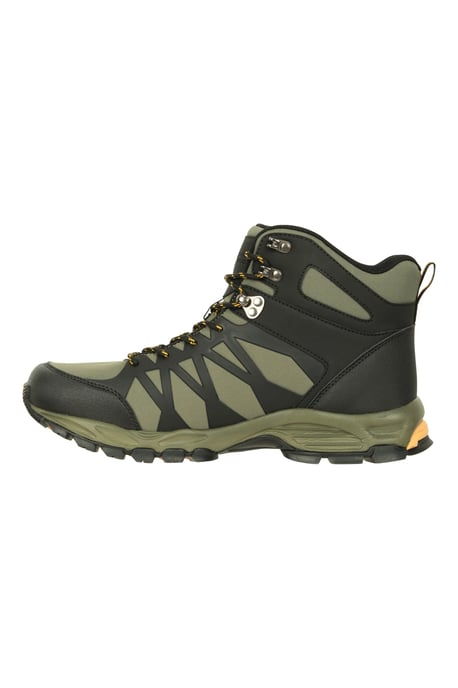'Trekker II' Men's Softshell Boots with Heel & Toe Bumpers Waterproof Hiking Shoes Khaki - Image 5