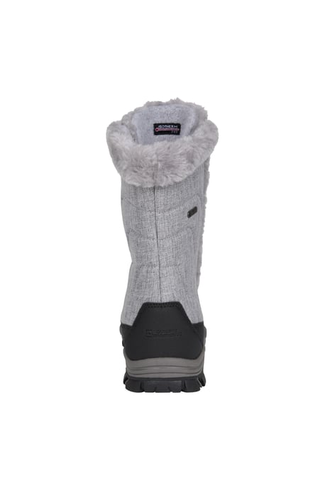 'Ohio' Youth Snow Boots with Rubber Outsole Waterproof Cosy Winter Shoes Dark Grey - Image 3