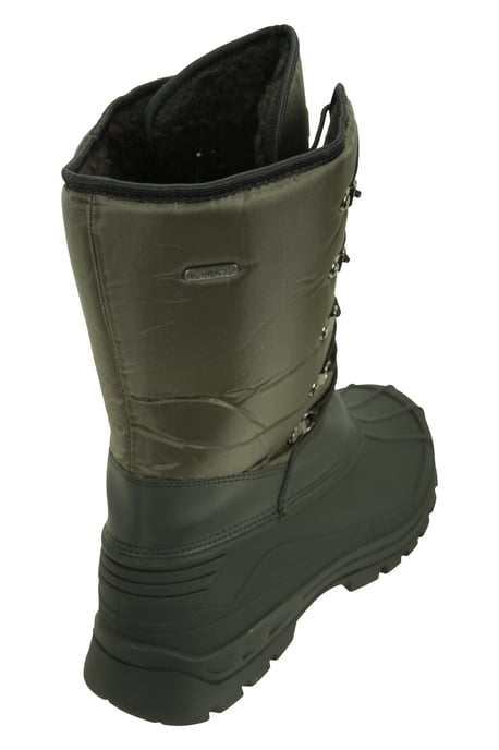 'Plough' Men's Snow Boots with Heel & Toe Bumper Snow Proof Shoes Khaki - Image 4