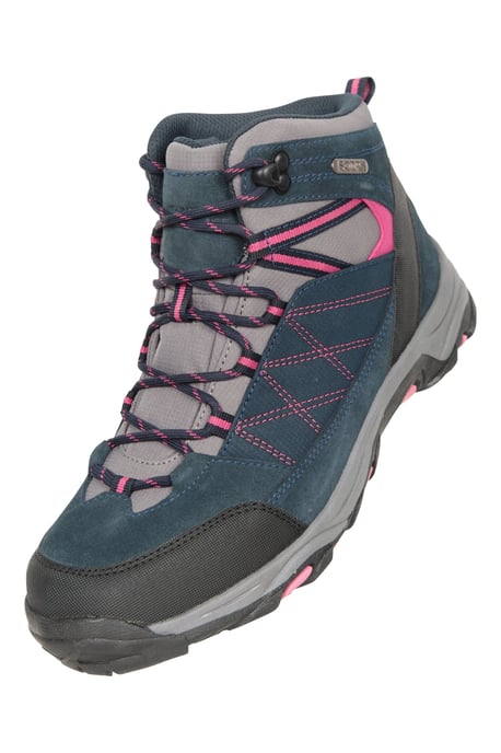 'Rapid' Women's Waterproof Boots with High Traction Outsole Hiking Walking Shoes Navy - Image 6