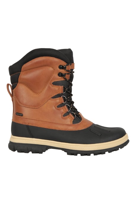 'Arctic' Men's Snow Boots Thermal Waterproof Winter Shoes Brown - Image 3