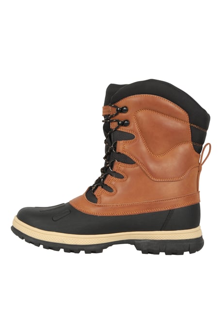 'Arctic' Men's Snow Boots Thermal Waterproof Winter Shoes Brown - Image 5
