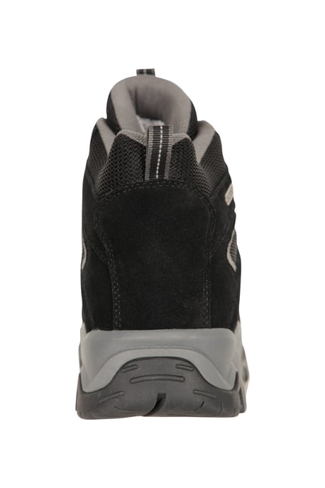 'Voyage' Men's Mid Hiking Boots with High Traction Outsole Waterproof Trekking Shoes Black - Image 3