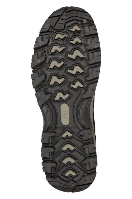 'Voyage' Men's Mid Hiking Boots with High Traction Outsole Waterproof Trekking Shoes Black - Image 6