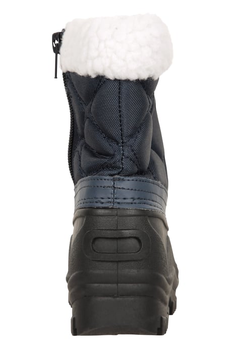 'Arctic' Kids Snow Boots with Deep Lugs Waterproof Winter Shoes Navy - Image 3