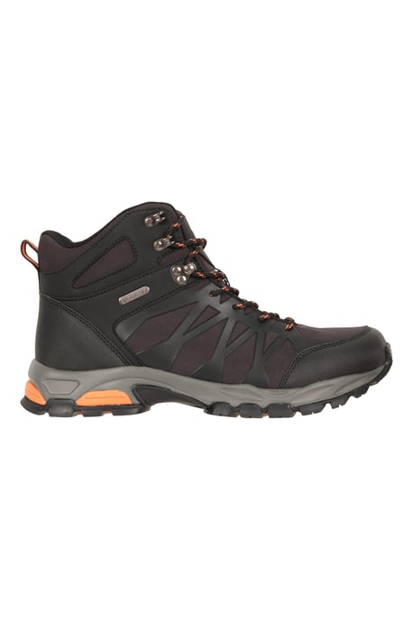 'Trekker II' Men's Softshell Boots with Heel & Toe Bumpers Waterproof Hiking Shoes Black - Image 2