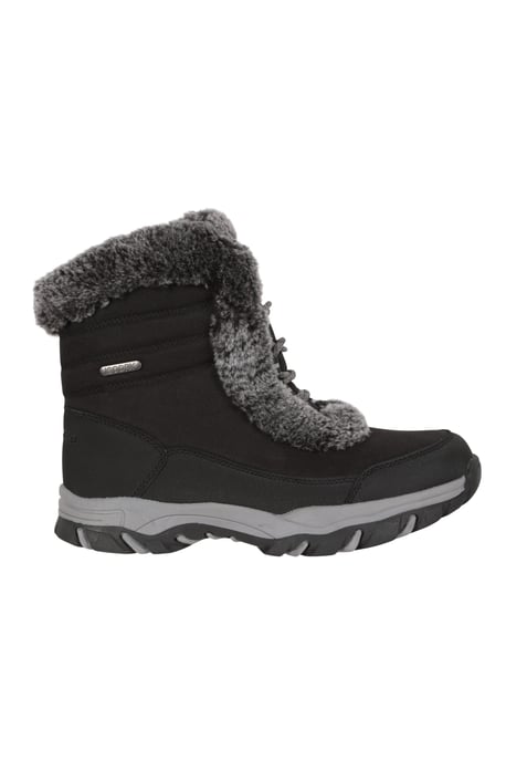 'Ohio' Women's Short Snow Boots Thermal Snow Proof Everyday Winter Shoes Black - Image 2