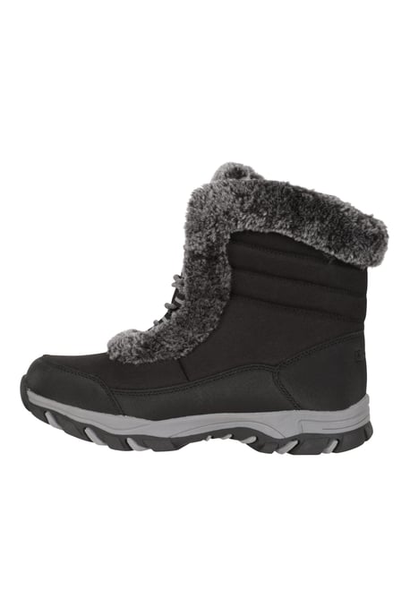 'Ohio' Women's Short Snow Boots Thermal Snow Proof Everyday Winter Shoes Black - Image 4