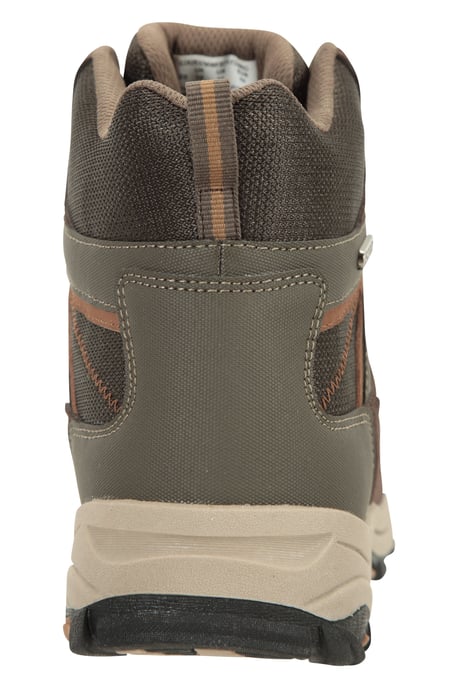 'Rapid' Men's Walking Boots with Deep Lugs Waterproof Rain Shoes Brown - Image 5