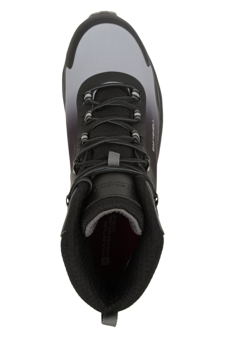 'Spectrum' Men's Softshell Boots with Heel & Toe Bumpers Waterproof Hiking Shoes Grey - Image 6
