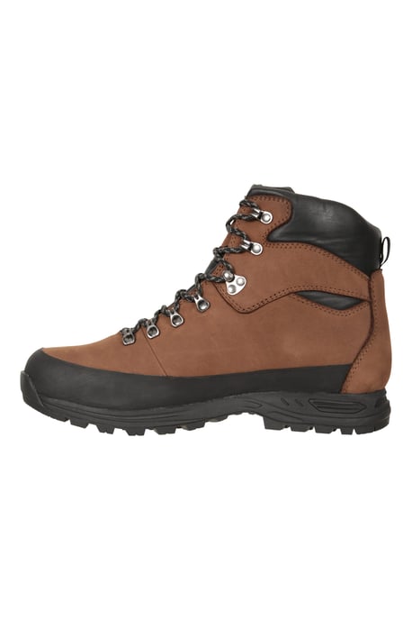 'Quest' Men's Walking Boots IsoGrip Outsole Waterproof Hiking Shoes Brown - Image 4