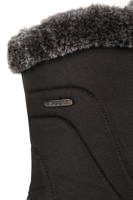 'Ohio' Women's Snow Boots Faux Fur Thermal Snow Proof Everyday Winter Shoes Black - Image 6