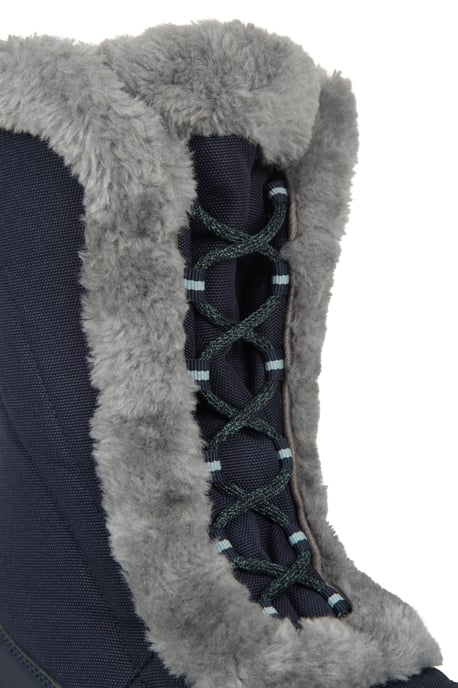 'Ohio' Women's Snow Boots Faux Fur Thermal Snow Proof Everyday Winter Shoes Blue - Image 6
