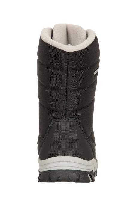'Ohio' Youth Snow Boots with Rubber Outsole Waterproof Cosy Winter Shoes Black - Image 3