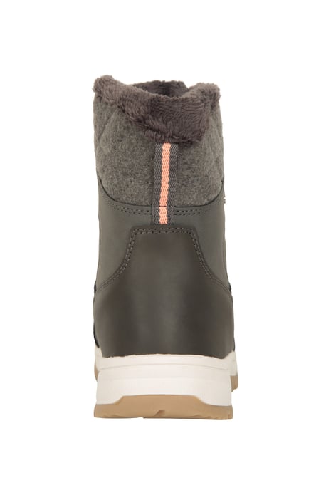 'Tundra' Women's Snow Boots Sherpa Fleece Lined Waterproof Winter Shoes Khaki - Image 3
