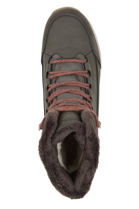 'Tundra' Women's Snow Boots Sherpa Fleece Lined Waterproof Winter Shoes Khaki - Image 5