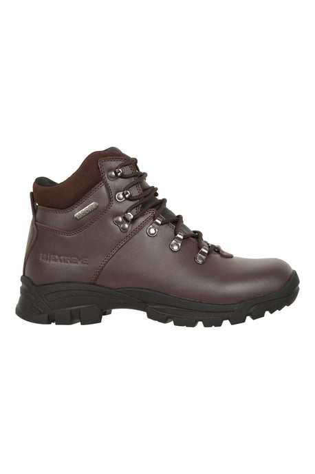 'Latitude II Extreme' Women's Leather Boots Waterproof Hiking Shoes Dark Brown - Image 2