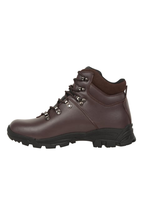 'Latitude II Extreme' Women's Leather Boots Waterproof Hiking Shoes Dark Brown - Image 4