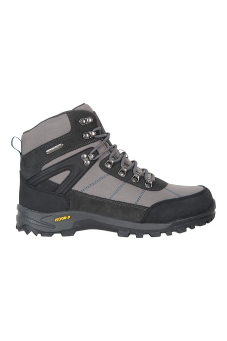 'Storm' Men's Waterproof Boots with Heel & Toe Bumpers IsoGrip Walking Shoes Dark Grey - Image 2