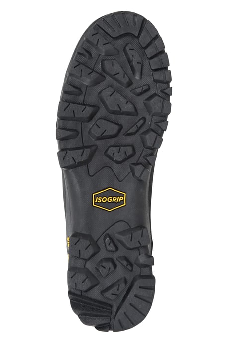 'Storm' Men's Waterproof Boots with Heel & Toe Bumpers IsoGrip Walking Shoes Dark Grey - Image 3
