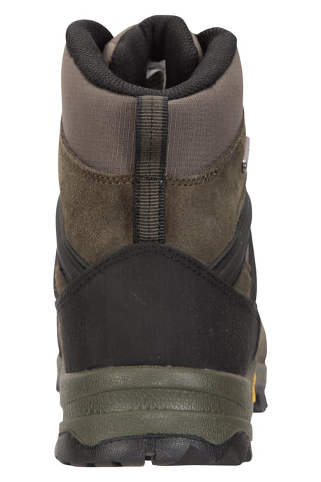 'Storm' Men's Waterproof Boots with Heel & Toe Bumpers IsoGrip Walking Shoes Khaki - Image 4