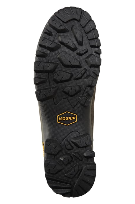 'Storm' Men's Waterproof Boots with Heel & Toe Bumpers IsoGrip Walking Shoes Khaki - Image 5