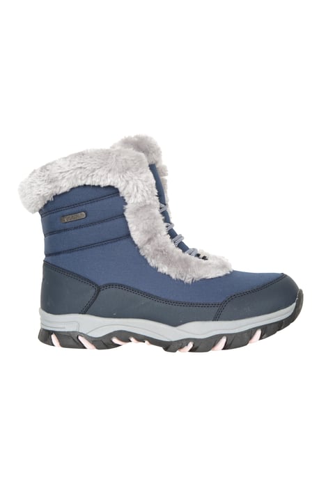 'Ohio' Women's Short Snow Boots Thermal Snow Proof Everyday Winter Shoes Blue - Image 3