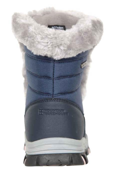 'Ohio' Women's Short Snow Boots Thermal Snow Proof Everyday Winter Shoes Blue - Image 4