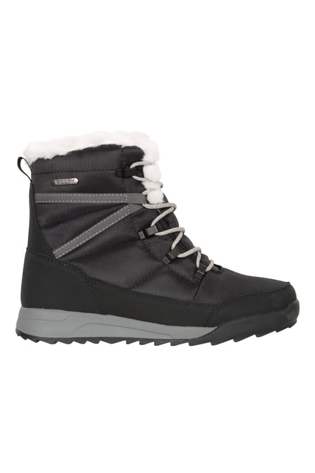 'Leisure II' Women's Snow Boots Sherpa Lined Snow Proof Shoes Black - Image 2