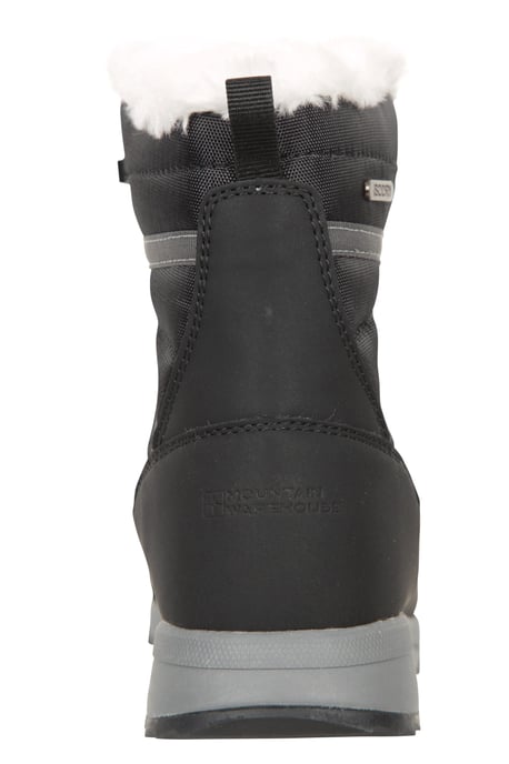 'Leisure II' Women's Snow Boots Sherpa Lined Snow Proof Shoes Black - Image 4