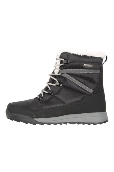 'Leisure II' Women's Snow Boots Sherpa Lined Snow Proof Shoes Black - Image 5