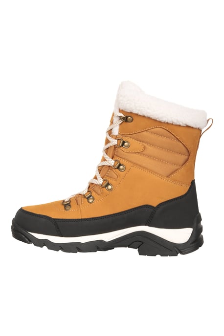 'Innsbruck' Women's Snow Boots Fleece Lined Waterproof Winter Shoes Brown - Image 4