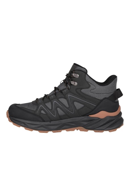 'Trail Blazer' Men's Walking Boots Waterproof Quick Dry Everyday Shoes Black - Image 4