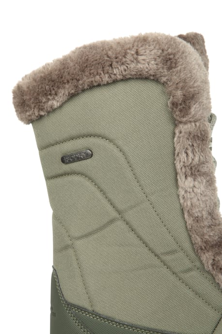 'Ohio' Women's Snow Boots Faux Fur Thermal Snow Proof Everyday Winter Shoes Khaki - Image 6