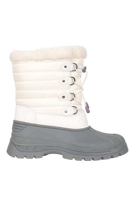 'Whistler' Women's Snow Boots Faux Fur Snow Proof Winter Skiing Shoes White - Image 2