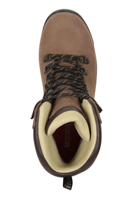 'Odyssey Extreme' Men's Vibram Boots Nubuck Leather Waterproof Walking Shoes Brown - Image 5