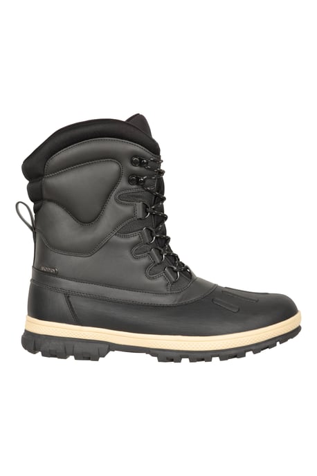 'Arctic' Men's Snow Boots Thermal Waterproof Winter Shoes Black - Image 2