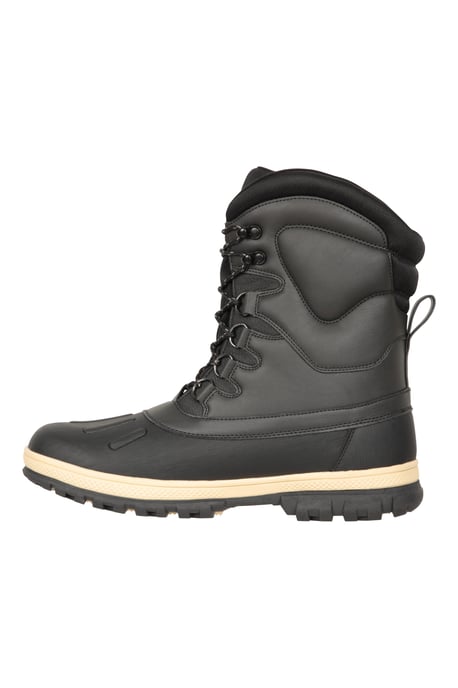 'Arctic' Men's Snow Boots Thermal Waterproof Winter Shoes Black - Image 4