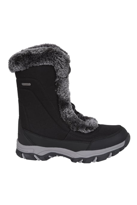 'Ohio' Women's Snow Boots Faux Fur Thermal Snow Proof Everyday Winter Shoes Black - Image 2