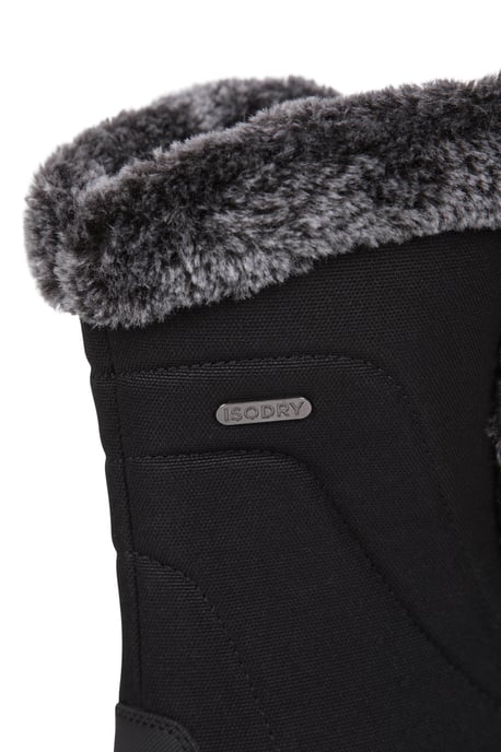 'Ohio' Women's Snow Boots Faux Fur Thermal Snow Proof Everyday Winter Shoes Black - Image 6