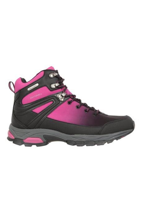 'Shadow Women's Softshell Boots Mesh Lined Breathable Waterproof Shoes Pink - Image 3