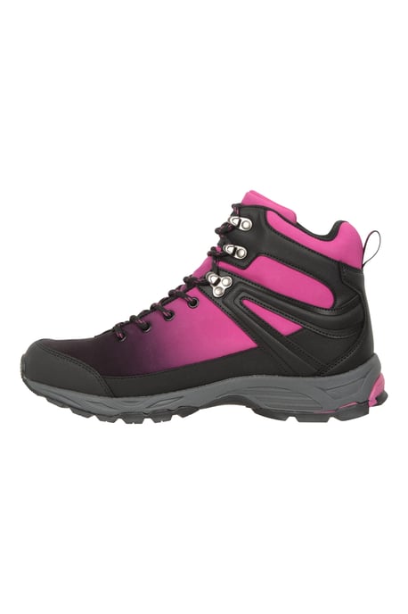 'Shadow Women's Softshell Boots Mesh Lined Breathable Waterproof Shoes Pink - Image 5