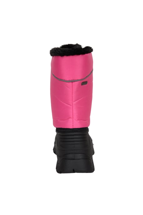 'Whistler' Kids Snow Boots with Deep Lugs Sherpa Lined Snow Proof Shoes Pink - Image 3