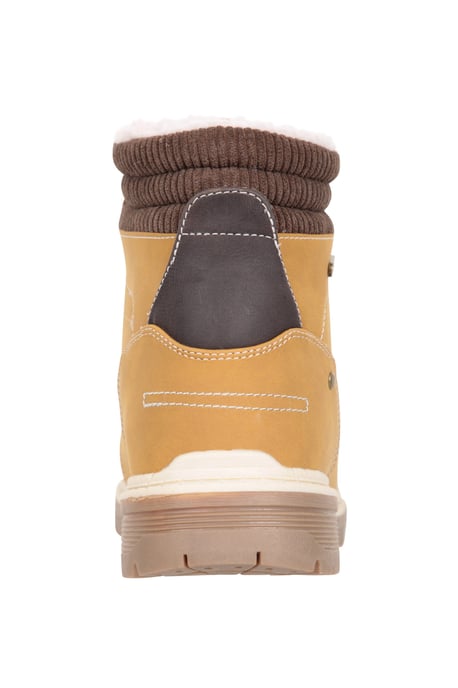 'Oslo' Men's Thermal Boots Sherpa Fleece Lined Waterproof Casual Boot Brown - Image 3