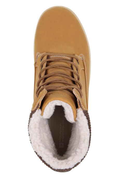 'Oslo' Men's Thermal Boots Sherpa Fleece Lined Waterproof Casual Boot Brown - Image 5